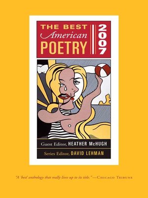 cover image of The Best American Poetry 2007